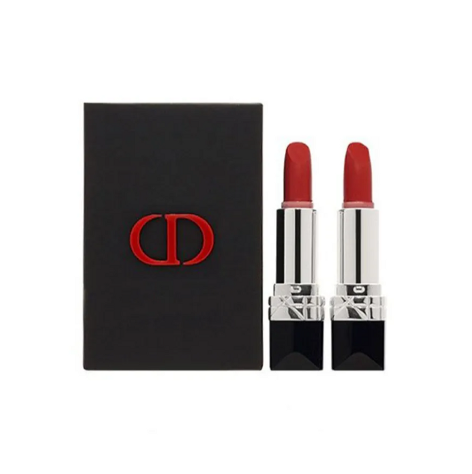 [ nobox ] Set Son Dior Rouge Coutre 999 Matte + 999 Satin Mini