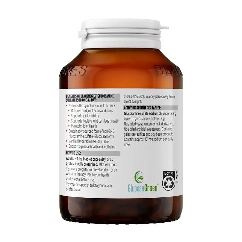 Viên uống Blackmores Glucosamine 1500mg One-A-Day 90 viên - Hỗ trợ xương khớp, giảm nhức mỏi, sản phẩm chất lượng từ Úc