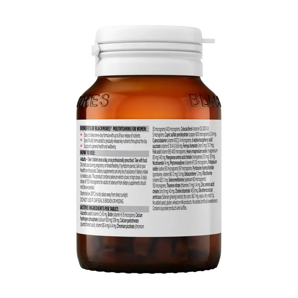 Viên uống Vitamin Tổng Hợp Blackmores cho Phụ Nữ 60 Viên – Bổ Sung Vitamin & Khoáng Chất Tăng Cường Sức Khỏe và Sắc Đẹp