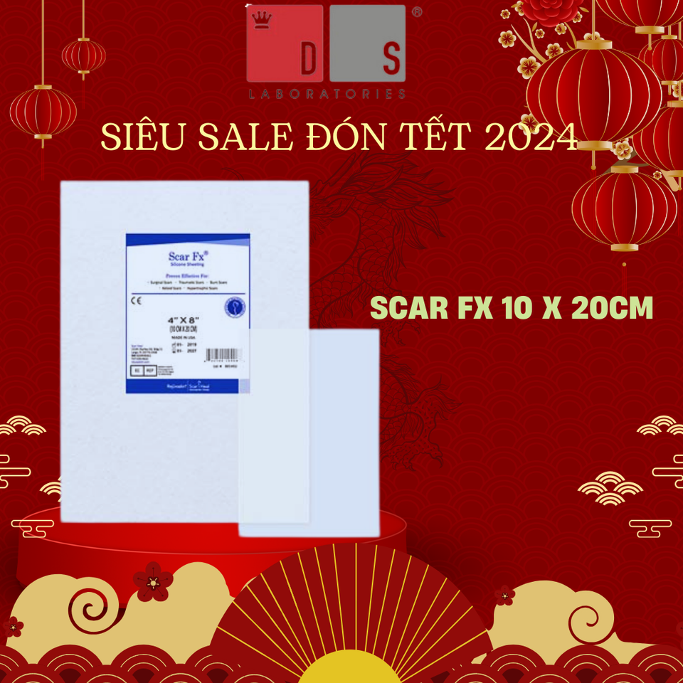Miếng Dán Làm Xẹp Sẹo Lồi REJUVASKIN Scar FX 5cm x 10cm - Giải Pháp Xóa Mờ Sẹo Lồi Thẩm Mỹ Tại Nhà