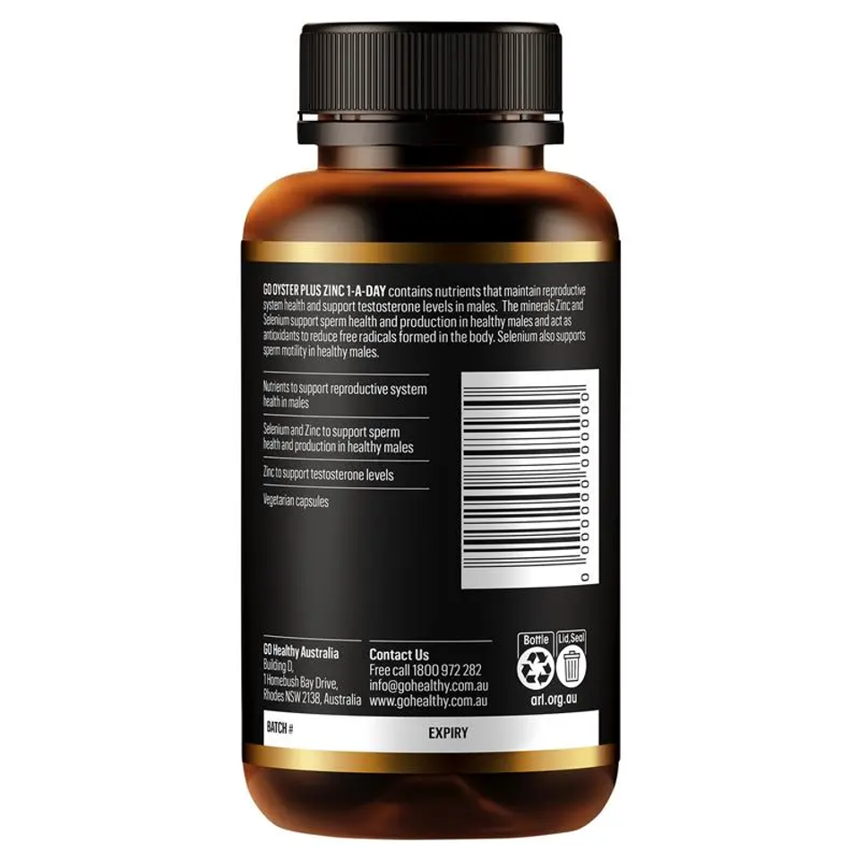 Viên Uống Hàu Biển Go Healthy Plus Kẽm 120 Viên - Bổ Sung Sức Khỏe Sinh Lực Nam Giới Từ Úc - Hỗ Trợ Khả Năng Miễn Dịch