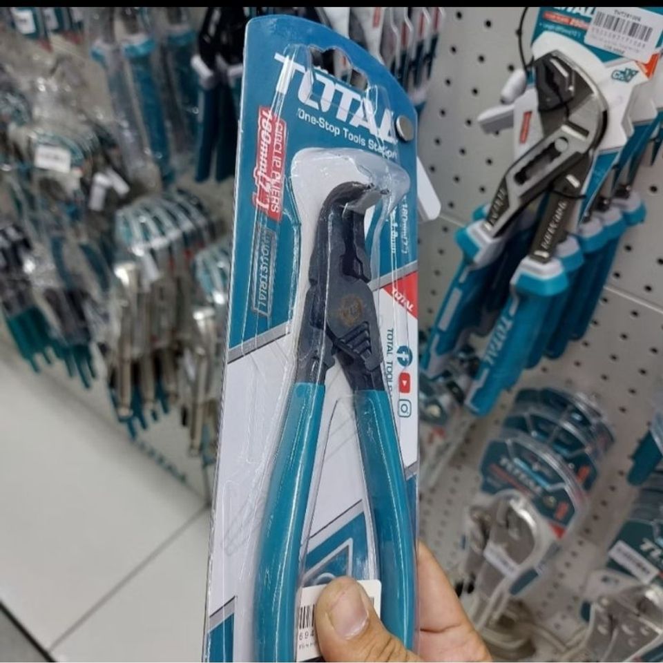 Kìm Mở Trong Phe Đầu Cong 7 Inch Total THTJ21804 - Dụng Cụ Tiện Ích Chất Lượng Cao Cho Thợ Sửa Chữa