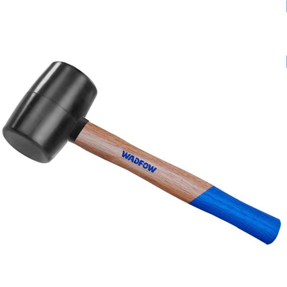 Búa Cao Su Đen 220g Wadfow WMB7301 - Dụng Cụ Tiện Ích Chất Lượng với Tay Cầm Gỗ Cứng, Phù Hợp Cho Thợ Sửa Chữa và Dự Án DIY