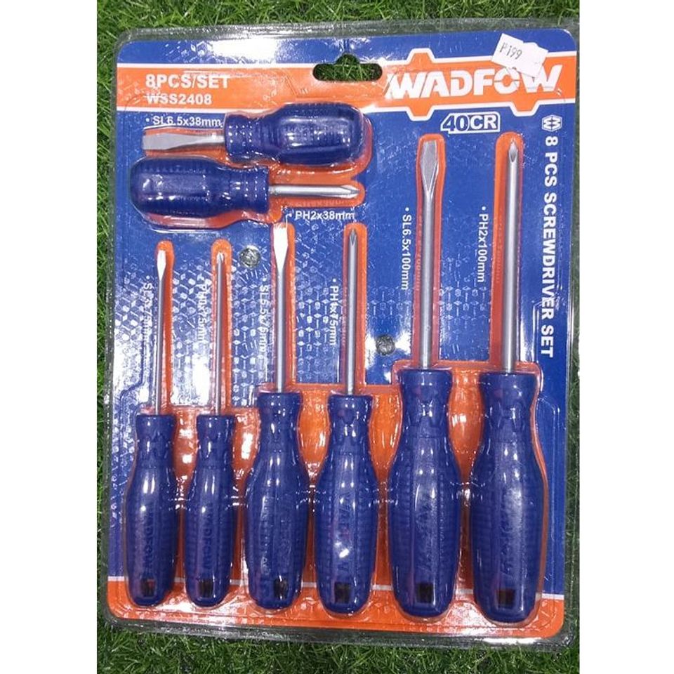 Bộ 8 Tua Vít Dẹp & Bake Wadfow - Dụng Cụ Tiện Ích Chất Lượng Cao, Xuất Xứ Trung Quốc