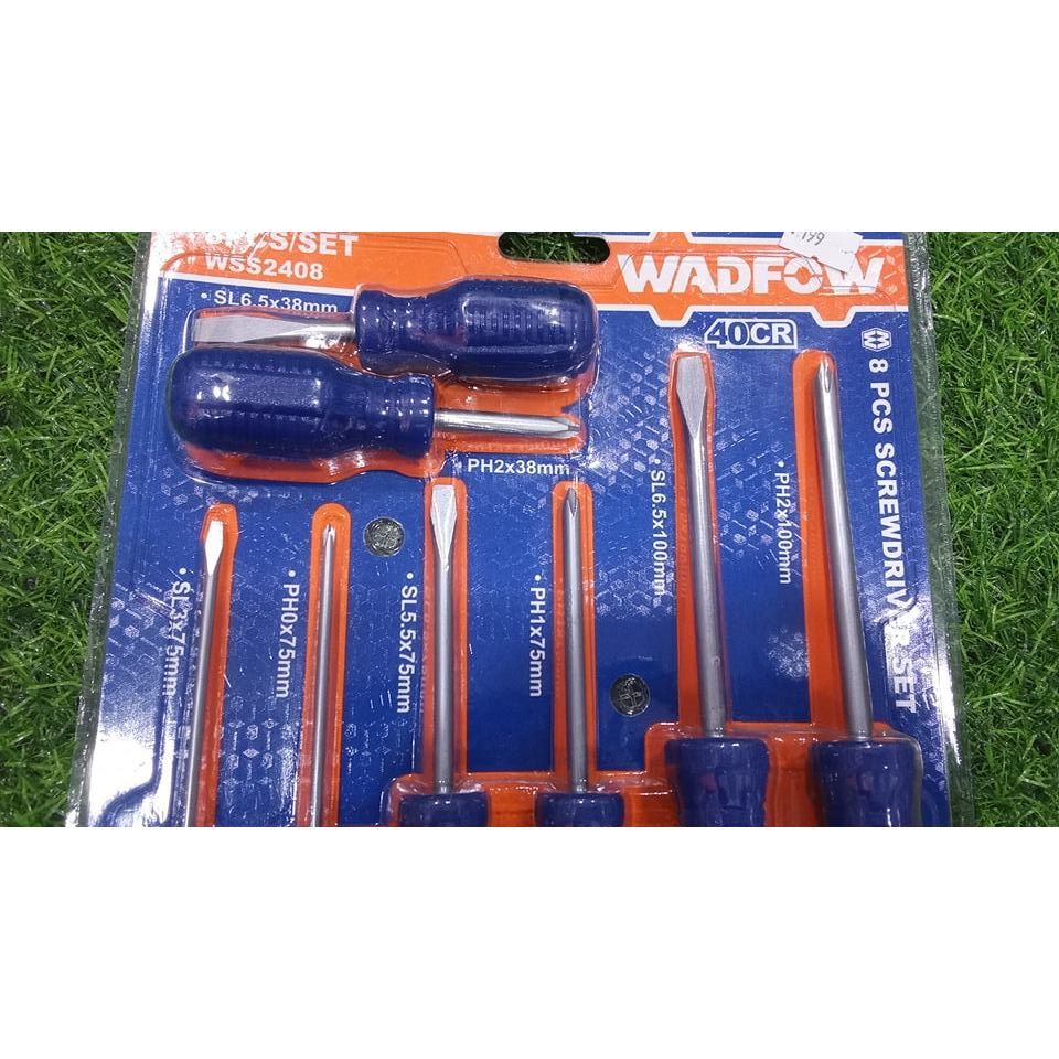 Bộ 8 Tua Vít Dẹp & Bake Wadfow - Dụng Cụ Tiện Ích Chất Lượng Cao, Xuất Xứ Trung Quốc