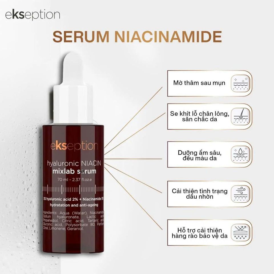Tinh Chất Ekseption Hyaluronic ZnPCA Giảm Mụn & B5 Mixlab 75ML - Serum Phục Hồi Da Nhạy Cảm, Chống Viêm, Cung Cấp Độ Ẩm Tối Ưu