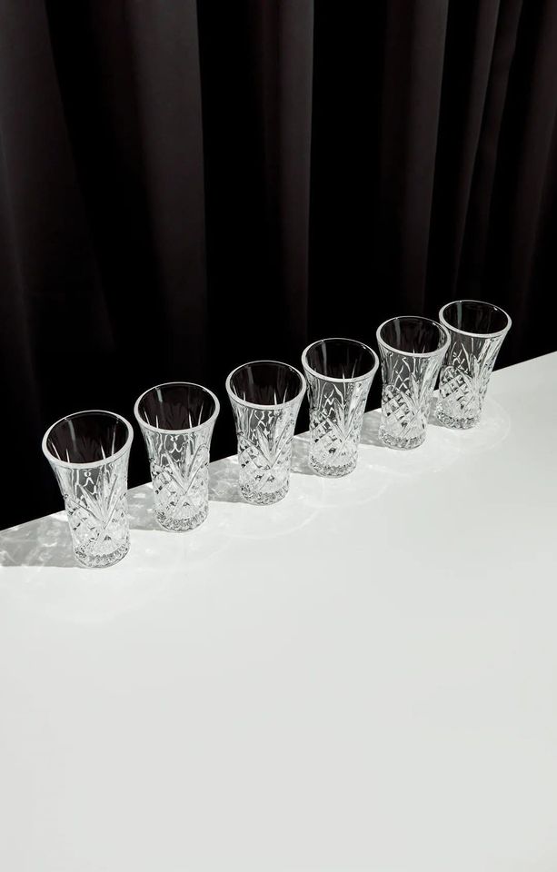 Bộ 6 Ly Shot Pha Lê Killarney Crystal 59ml - Sang Trọng, Thích Hợp Uống Vodka, Tequila, Quà Tặng Cao Cấp