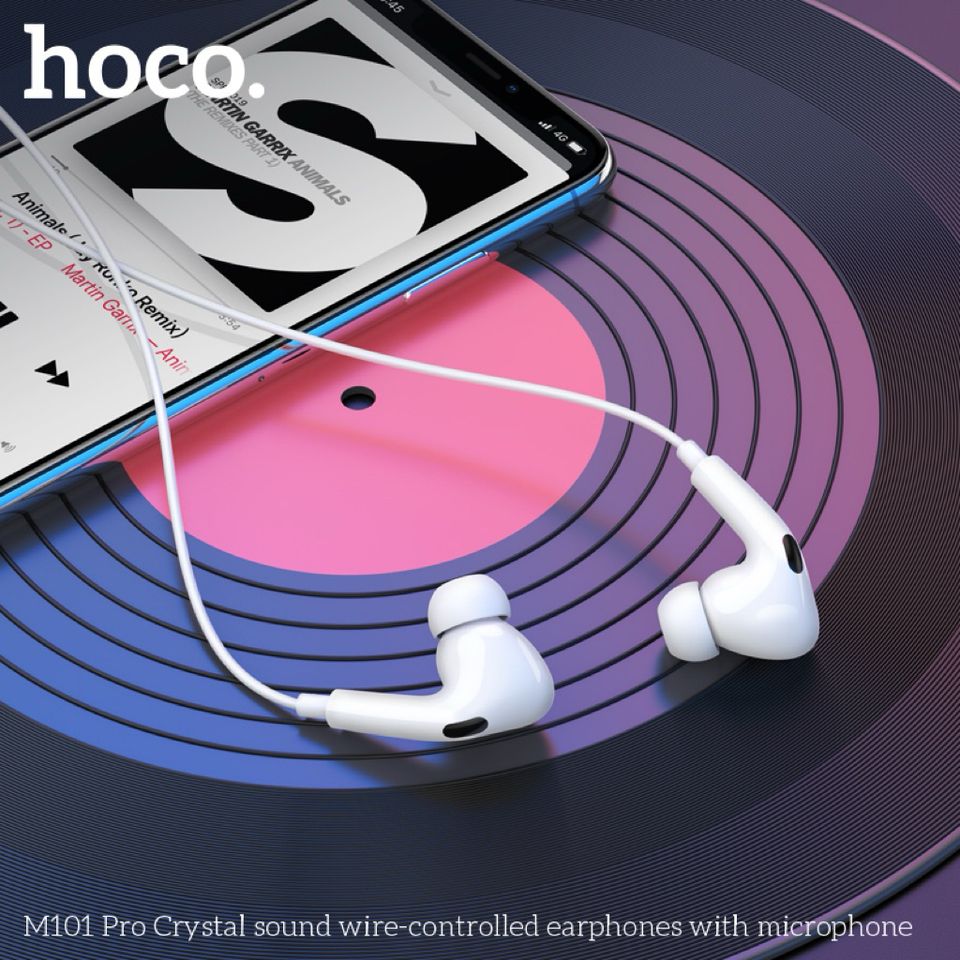 Tai Nghe Hoco M101 Pro 3.5mm - Chất Lượng Âm Thanh Vượt Trội, Dây Dài 1.2m, Thiết Kế Tiện Lợi, Sử Dụng Hằng Ngày