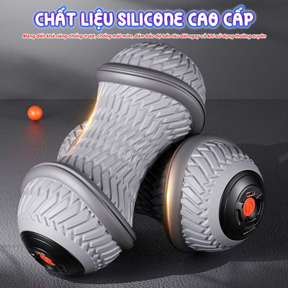 Con lăn tập giãn cơ Booster Boluojun JMQ-6855 - Thiết bị massage rung chuyên nghiệp, giảm đau nhức và thư giãn cơ thể hiệu quả