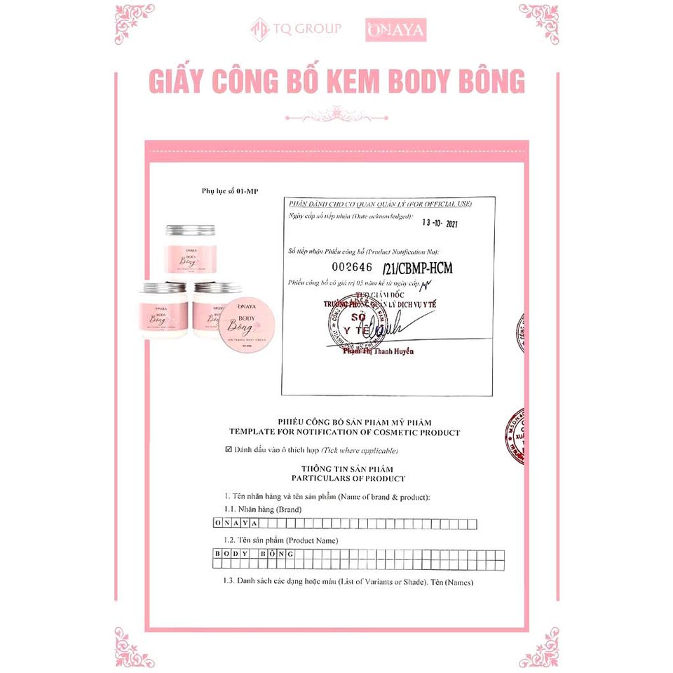 Kem Body ONAYA Dưỡng Da Trắng Sáng, Đều Màu, Dưỡng Ẩm 240g - Giúp Phục Hồi Da Mềm Mịn, Ngăn Ngừa Lão Hóa