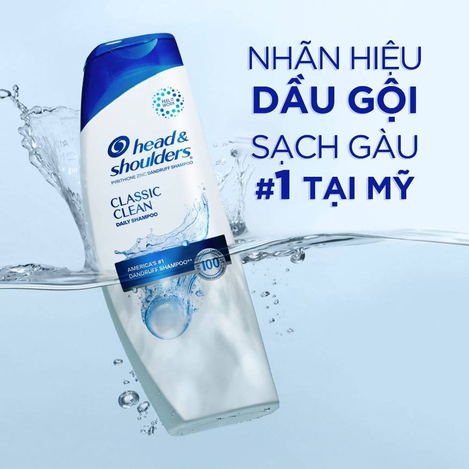 Dầu Gội Ngăn Ngừa Gàu Head & Shoulders Classic Clean 2-in-1 835ml - Sạch Tóc, Khỏe Đẹp, Phù Hợp Mọi Loại Tóc