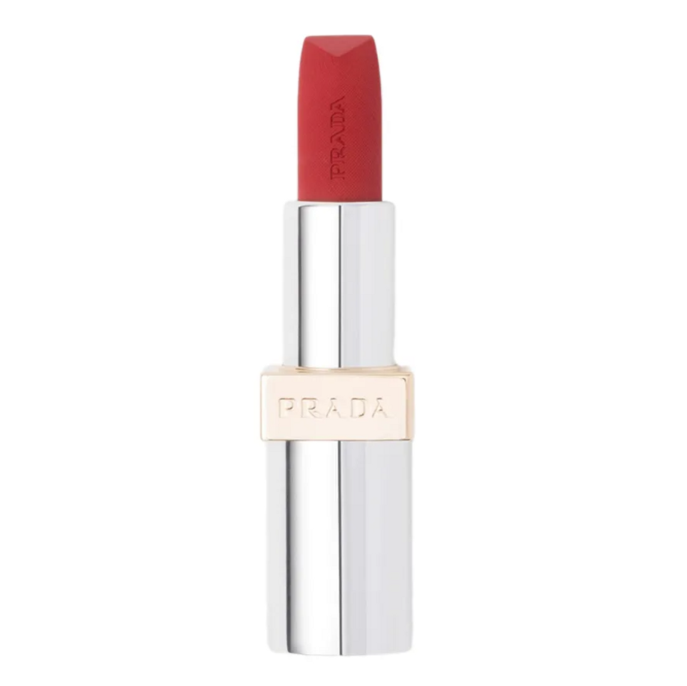 [ tester ] Son Prada Monochrome Hyper Matte Lipstick R29 Pompei Màu Đỏ Cherry