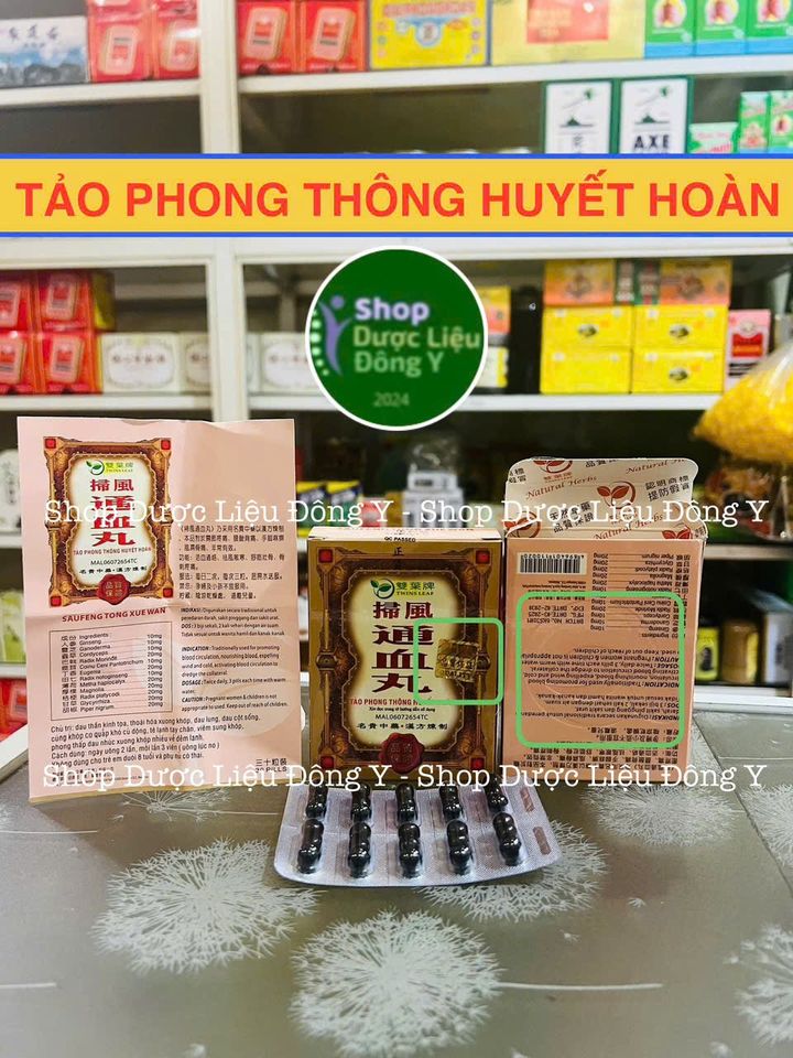 Tảo Phong Thông Huyết - Hộp 40 Viên Hỗ Trợ Khớp, Giảm Đau, Hàng Chuẩn, Ngày Sản Xuất Mới