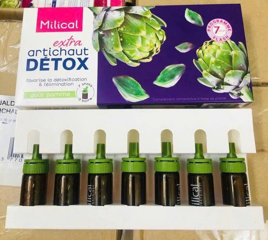 Nước Uống Thải Độc Gan Extra Artichaut Detox Milical 7 Ống - Hỗ Trợ Giải Độc Gan, Bảo Vệ Sức Khỏe Từ Chiết Xuất Atiso Pháp