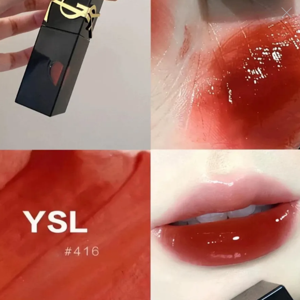 [ tester ] Son Yves Saint Laurent YSL The Inks Vinyl Cream 416 Màu Đỏ Gạch