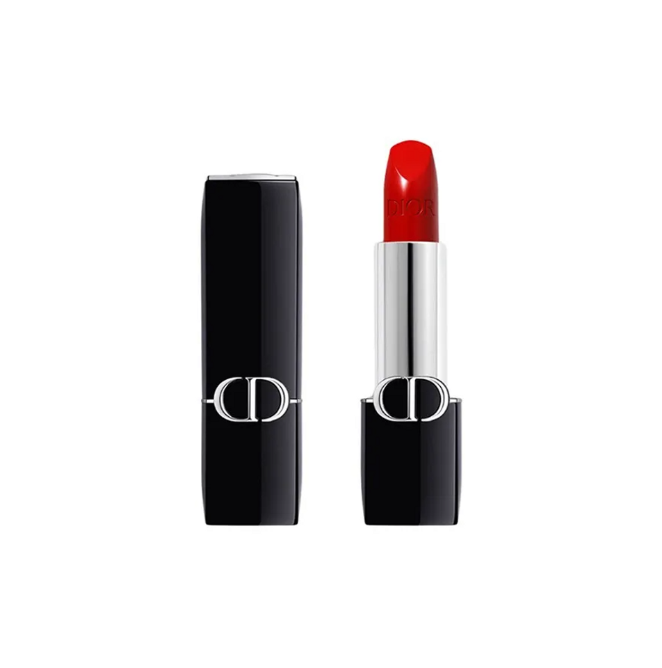 [ nobox ] Son Dior Rouge Lip Care Long Wear Satin Lipstick Mini 999 Màu Đỏ Tươi 1.5g