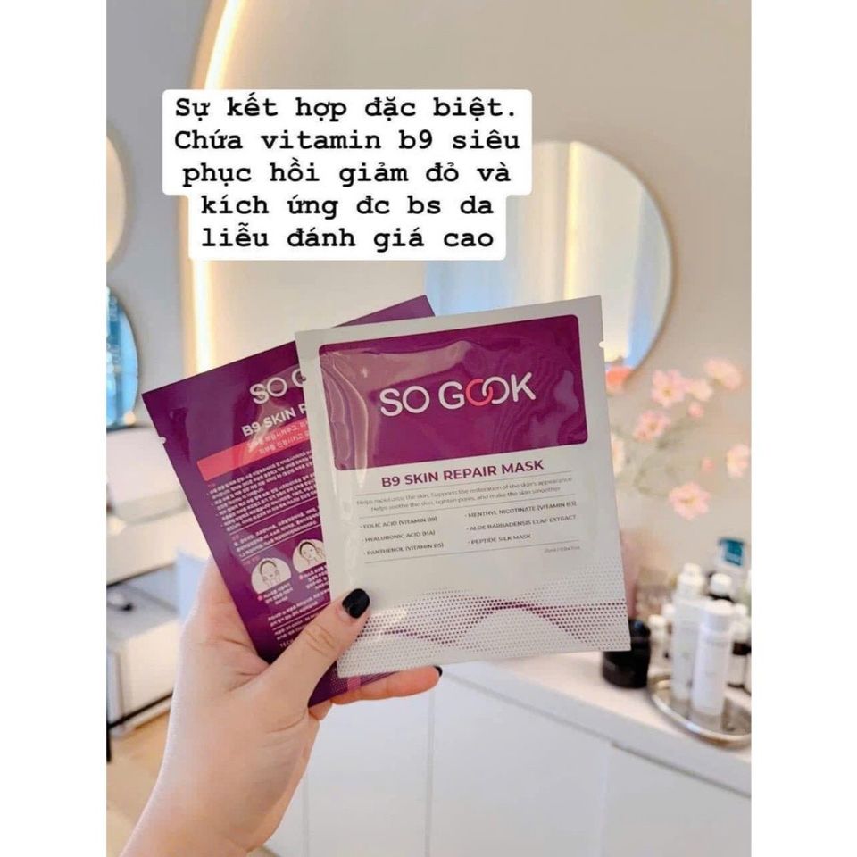 Mặt Nạ B9 So Gook/ Sogook Skin Repair Phục Hồi, Giữ Ẩm, Mát Lạnh Làm Dịu Da 25ml