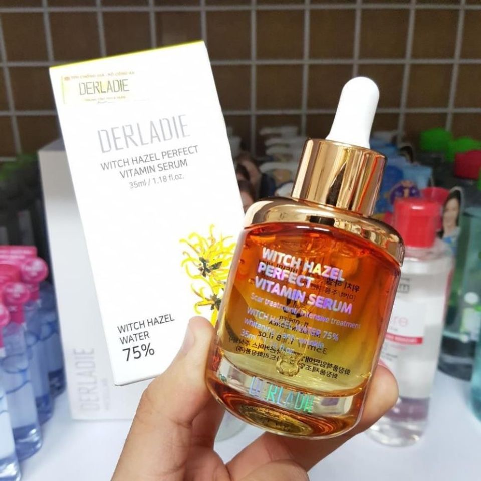 Serum Derladie Witch Hazel Perfect Vitamin Serum ngừa mụn giảm thâm làm đầy sẹo rỗ 35ml - BFN MALL