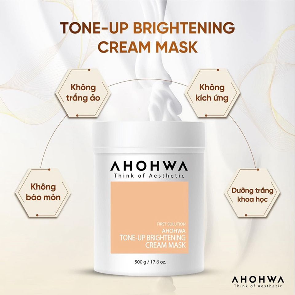 Ủ Trắng Da AHOHWA Tone-Up Brightening Cream Mask 500g