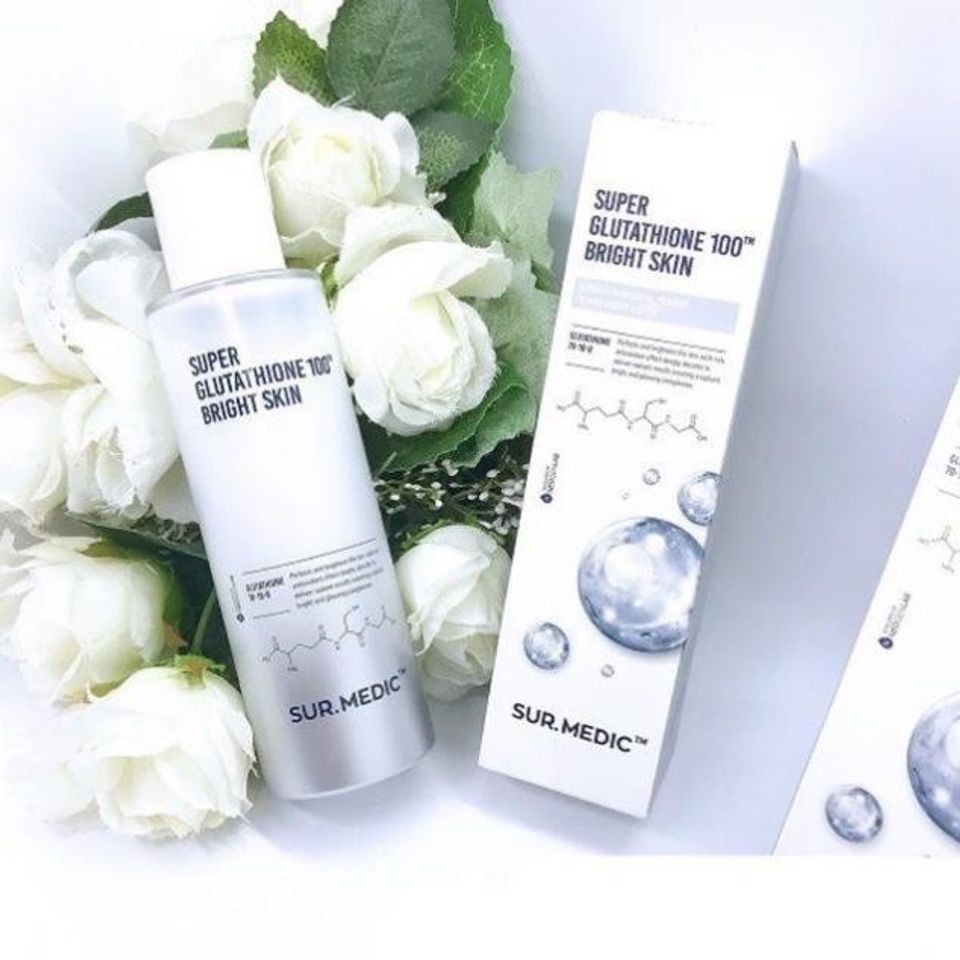 Nước Cân Bằng Giữ Ẩm Dưỡng Sáng Da SUR.MEDIC SUPER GLUTATHIONE 100 BRIGHT SKIN 145ml SUR.MEDIC+