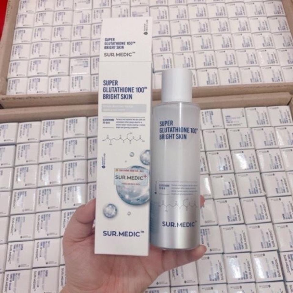 Nước Cân Bằng Giữ Ẩm Dưỡng Sáng Da SUR.MEDIC SUPER GLUTATHIONE 100 BRIGHT SKIN 145ml SUR.MEDIC+