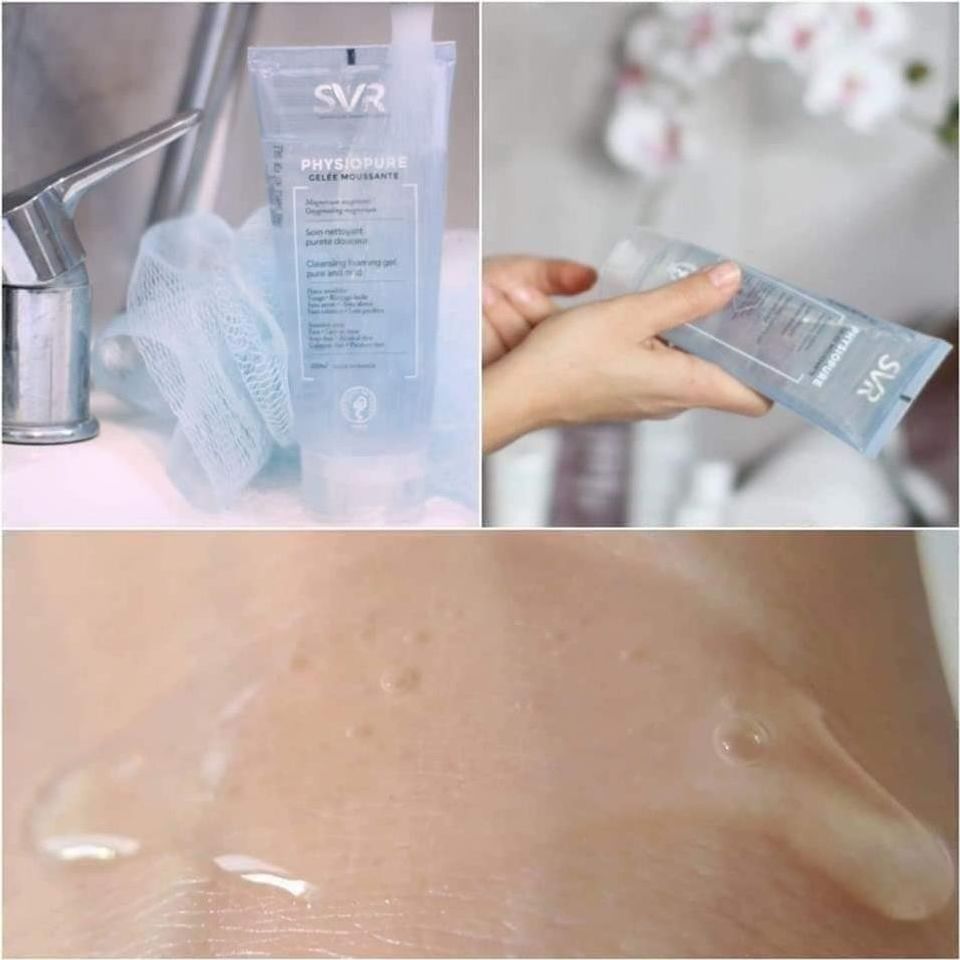 Gel rửa mặt dành cho da nhạy cảm SVR Physiopure Gelee Moussante 55ml/200ml [ Chính hãng ]
