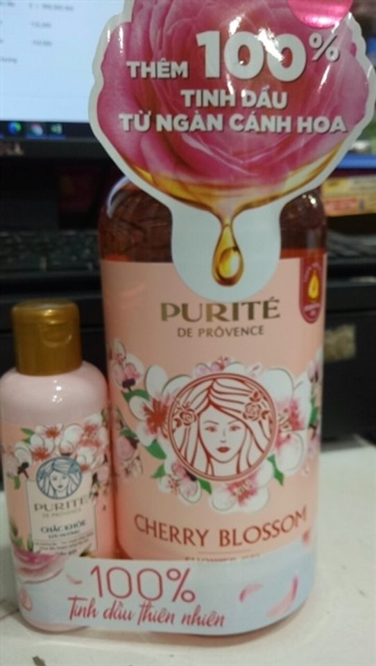 Sữa Tắm Purité Hương Hoa Anh Đào 850ml - Dưỡng Sáng Mịn Da, Hương Thơm Tự Nhiên, Mỹ Phẩm Chăm Sóc Da