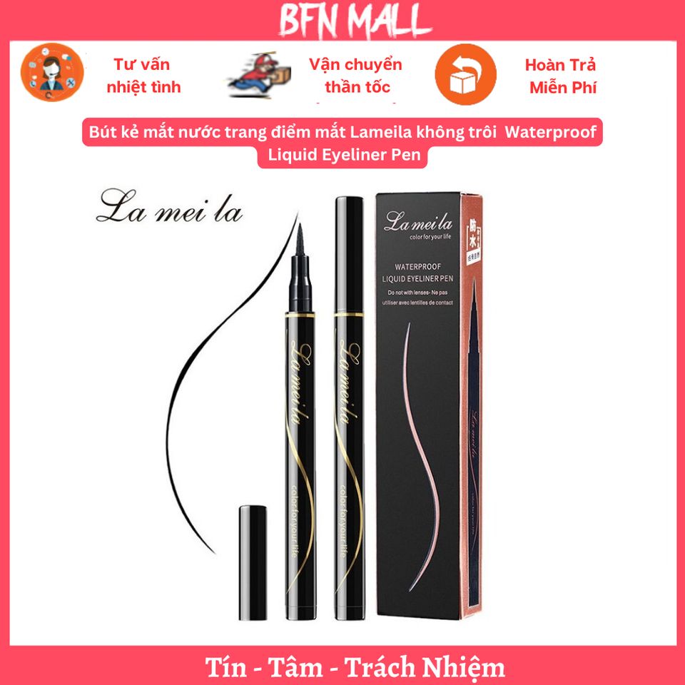 Bút kẻ mắt nước trang điểm mắt Lameila không trôi hàng chính hãng Waterproof Liquid Eyeliner Pen
