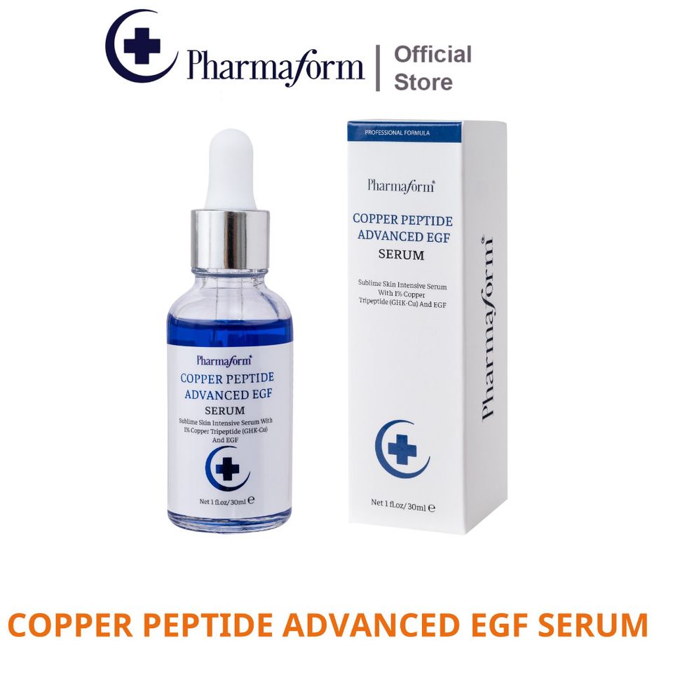 Serum Phục hồi chống lão hóa  Pharmarorm Copper Peptide Advance Serum with 1% GHK-Cu & 100ppm EGF 30 ml
