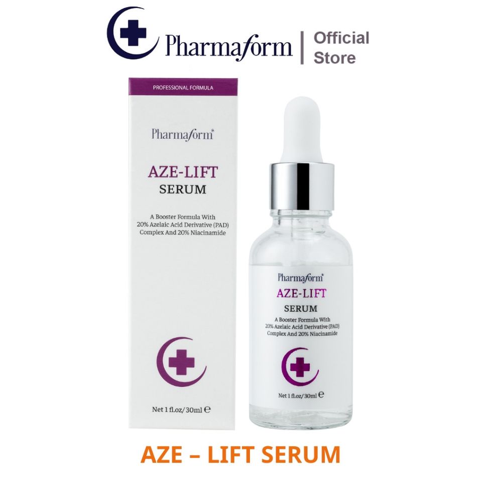 Tinh chất kiểm soát dầu, thu nhỏ lỗ chân lông và giảm mụn PHARMAFORM AZE - LIFT SERUM 30ml