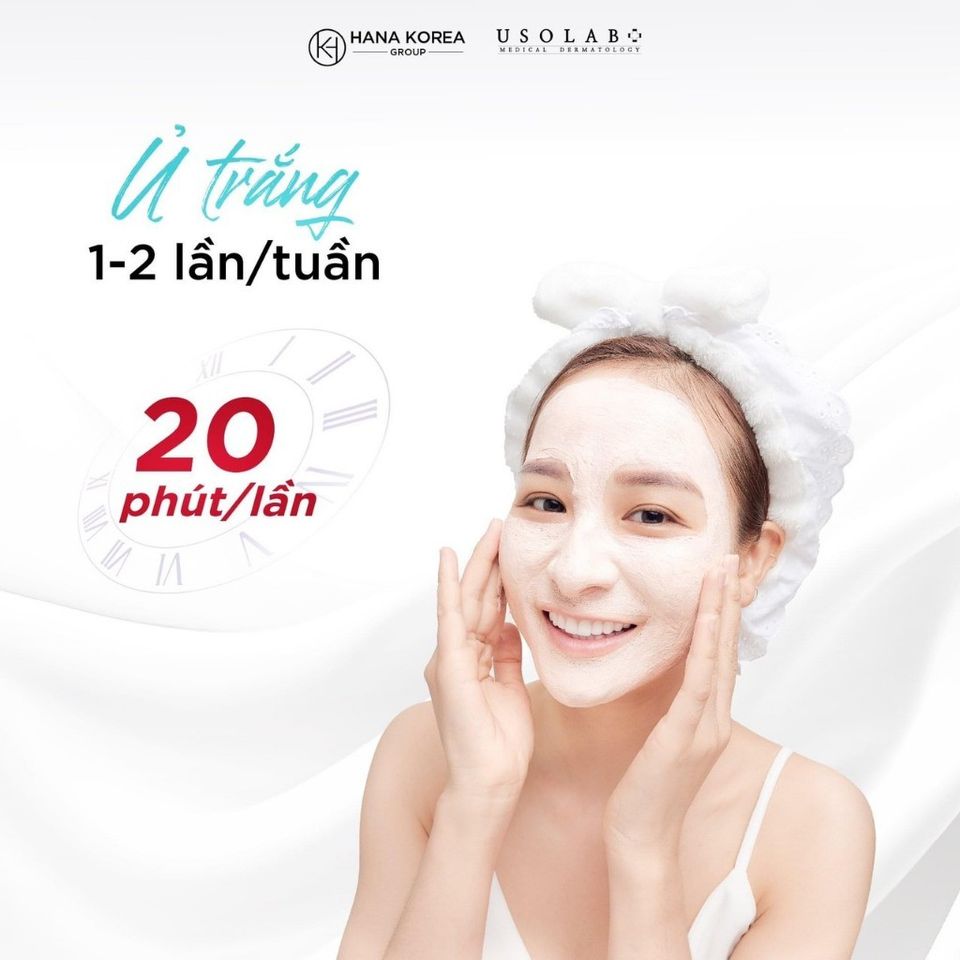 Kem ủ trắng mặt Usolab Bio Tone Up Whitening Face Mask 250g Giúp Da Bật Tông Trắng Sáng Cải Thiện Sắc Tố Da