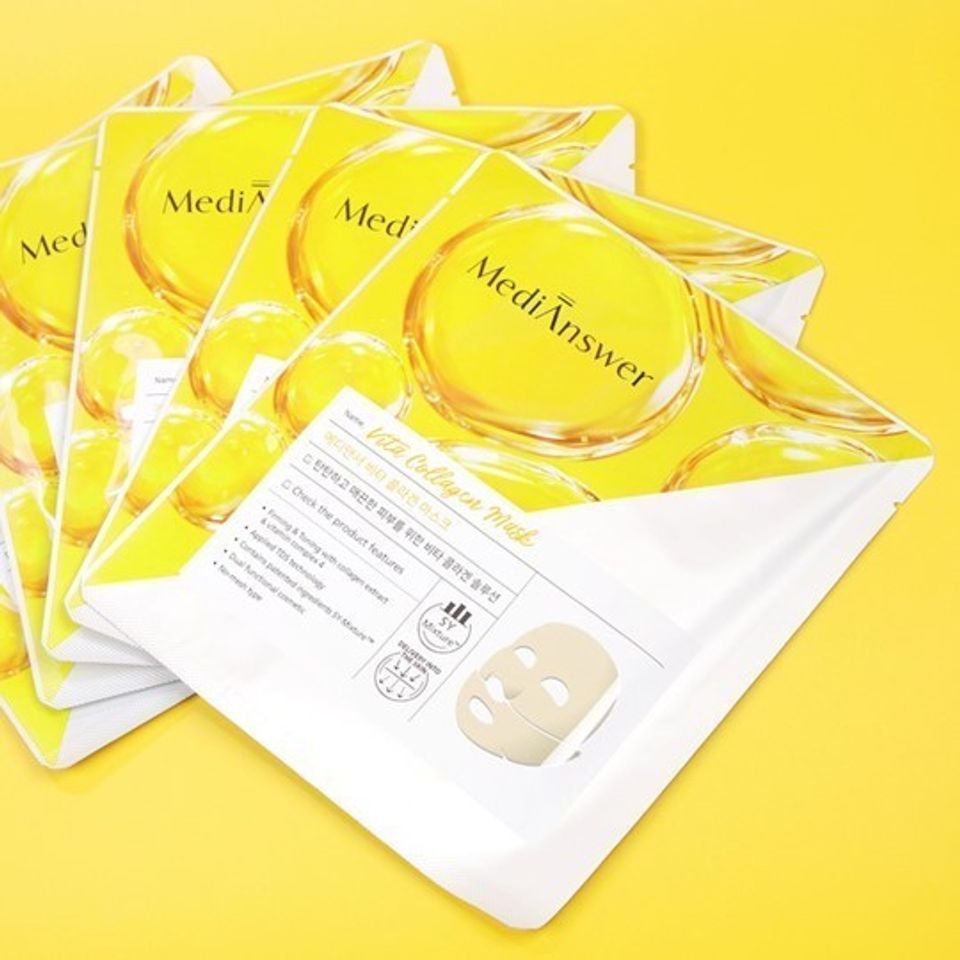 Mặt nạ thạch Collagen, Medi Answer Vita Collagen Mask 37g x 5 miếng