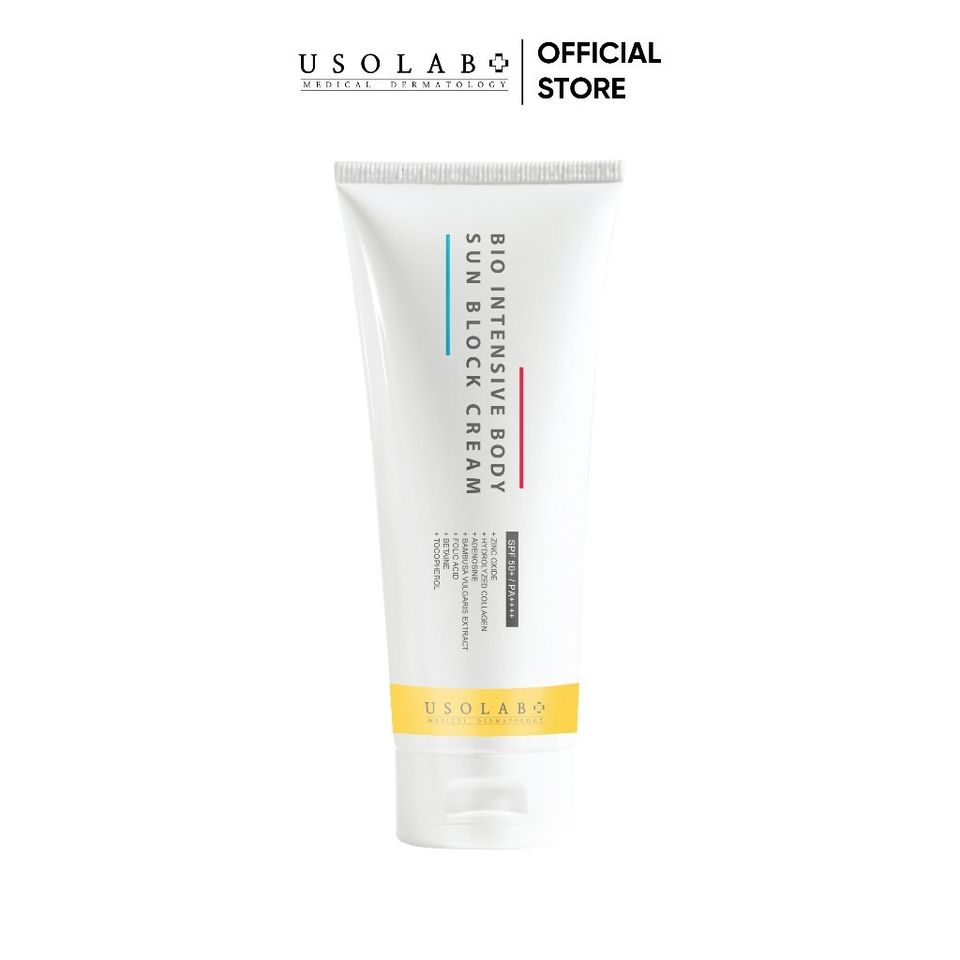 Kem chống nắng body USOLAB - Giúp nâng tone, dưỡng ẩm trắng mịn toàn thân BODY SUN BLOCK CREAM SPF50+ PA++++ 120ml