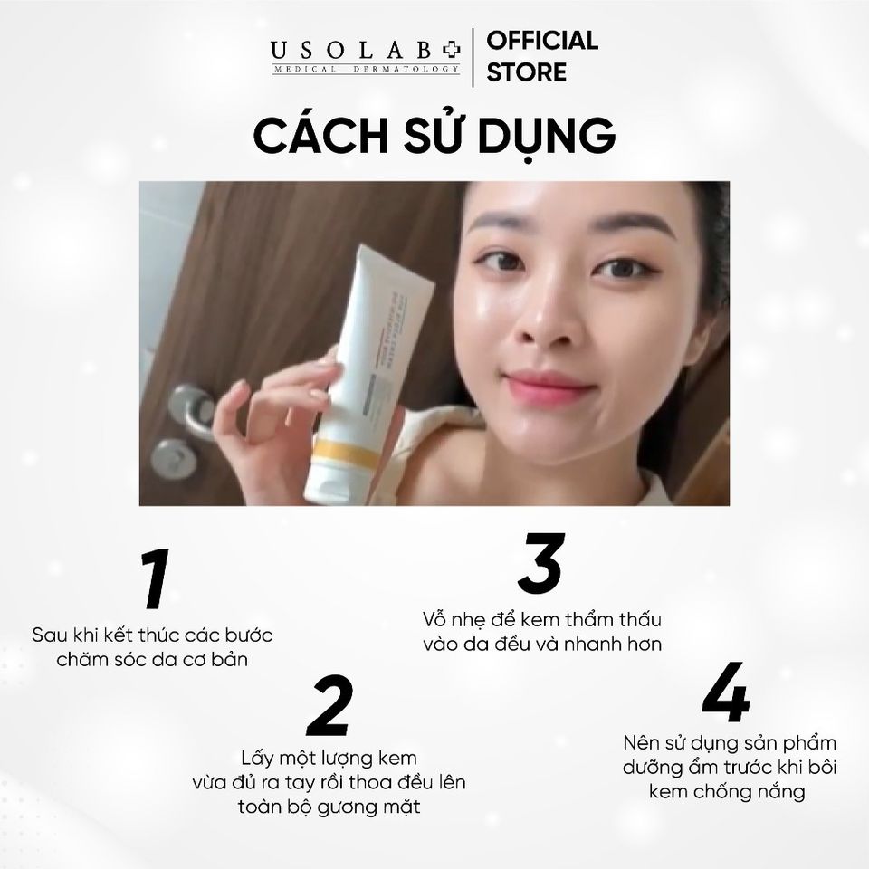 Kem chống nắng body USOLAB - Giúp nâng tone, dưỡng ẩm trắng mịn toàn thân BODY SUN BLOCK CREAM SPF50+ PA++++ 120ml