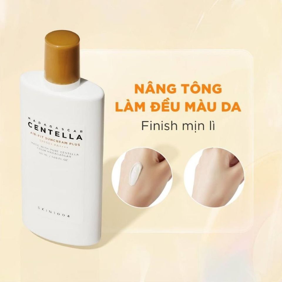 Kem Chống Nắng Rau Má Cân Bằng Ẩm Skin1004 Madagascar Centella Air-fit Suncream SPF50+ PA++++ 50ml