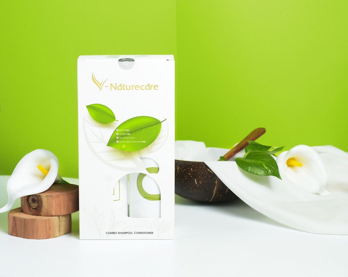 Dầu Xả Thảo Dược V-Naturecare Organic - Giúp Sạch Gàu, Mượt Tóc, Kích Thích Mọc Tóc, An Toàn Cho Gia Đình, Hương Thơm Tự Nhiên