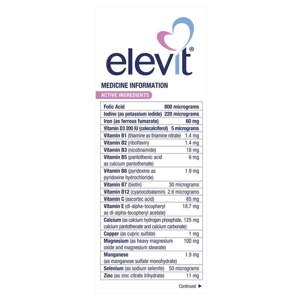Elevit Bầu - Vitamin Tổng Hợp Cho Bà Bầu 30/100 Viên, Hỗ Trợ Sức Khỏe Mang Thai & Nuôi Con Sữa Mẹ