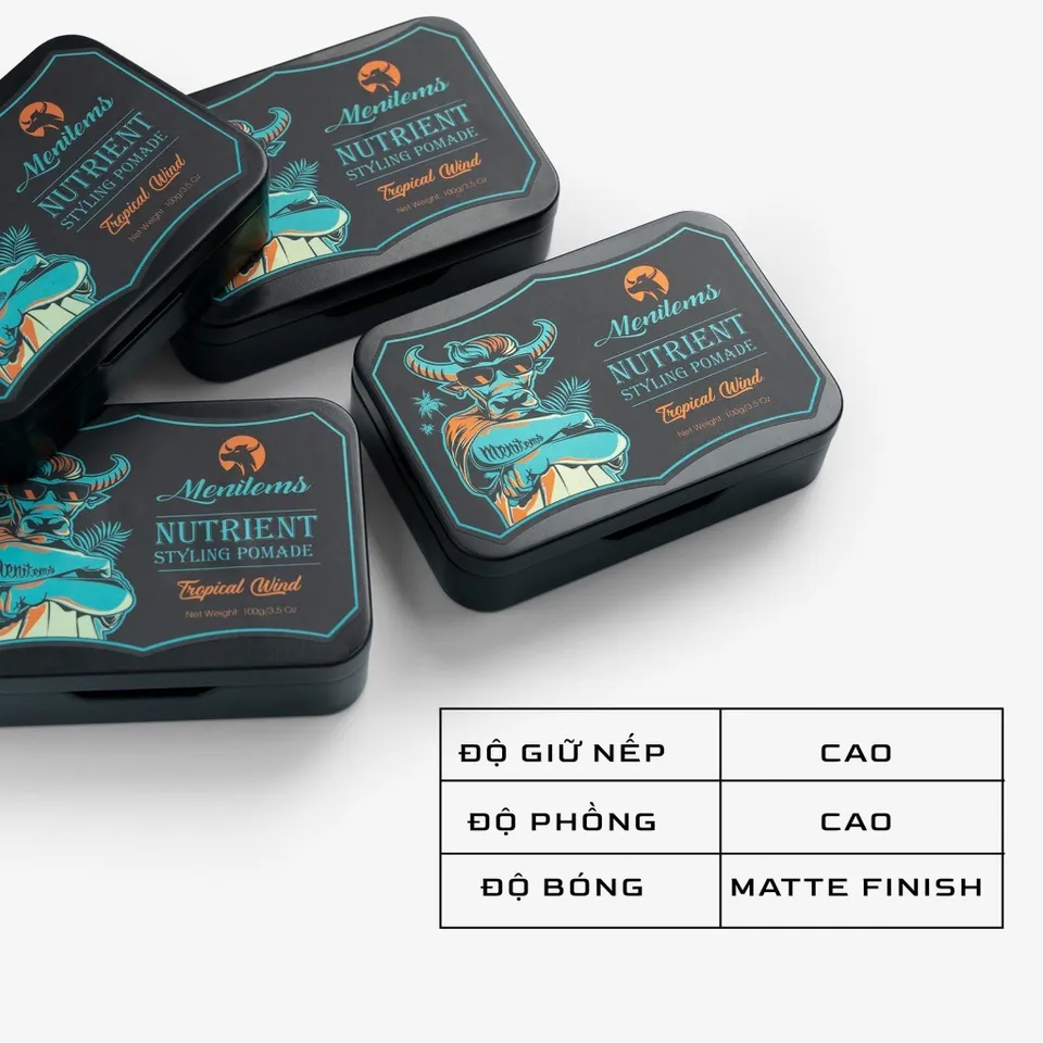Sáp Vuốt Tóc Nam Menitems Tropical Wind 100gr - Giữ Phom Tóc Tự Nhiên ...