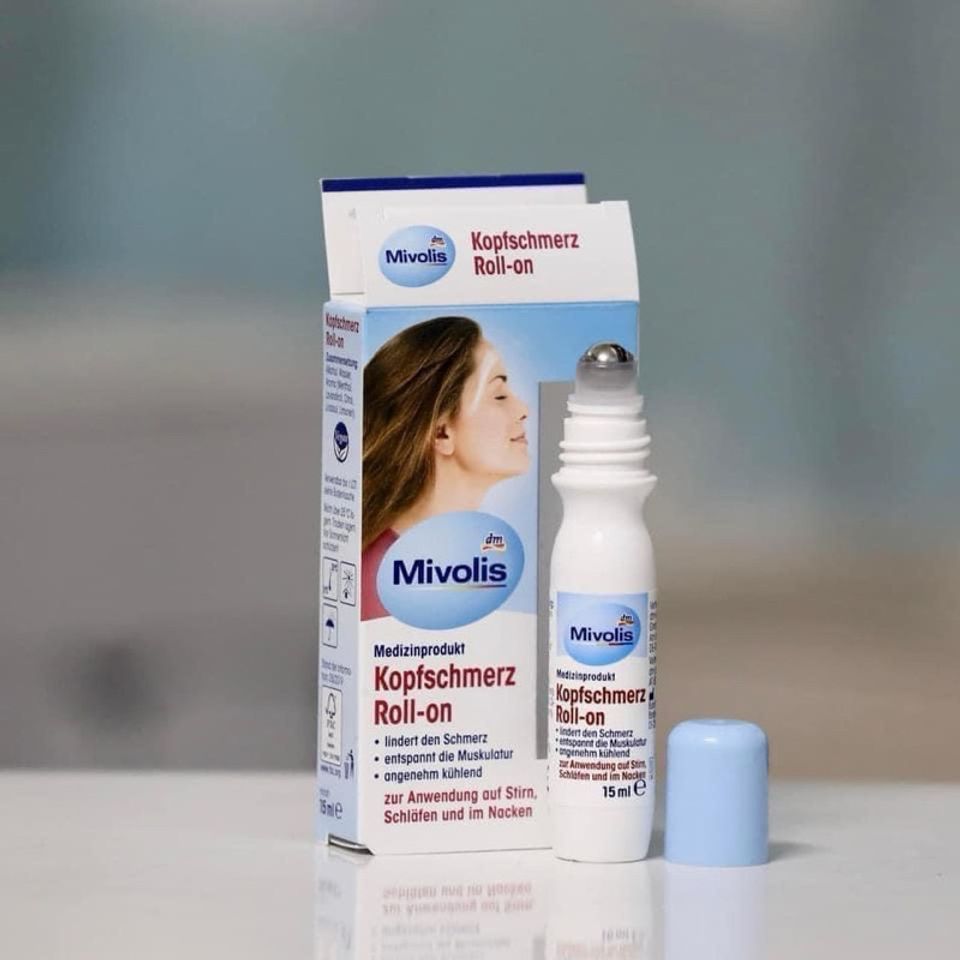 Kem lăn giảm đau đầu Kopfschmerz của Đức - 15ml - Giải pháp nhanh chóng cho cơn đau đầu hiệu quả, bổ não và tăng cường trí nhớ
