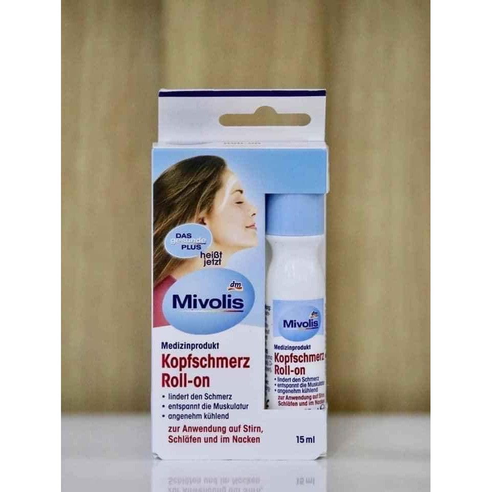 Kem lăn giảm đau đầu Kopfschmerz của Đức - 15ml - Giải pháp nhanh chóng cho cơn đau đầu hiệu quả, bổ não và tăng cường trí nhớ