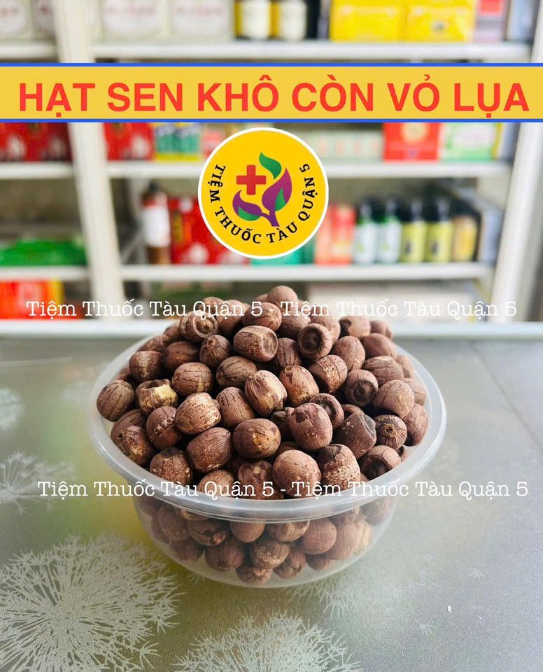 Hạt Sen Khô Nguyên Vỏ Lụa Đặc Biệt - Thơm Ngon 500g, Giàu Dinh Dưỡng, Thanh Lọc Cơ Thể