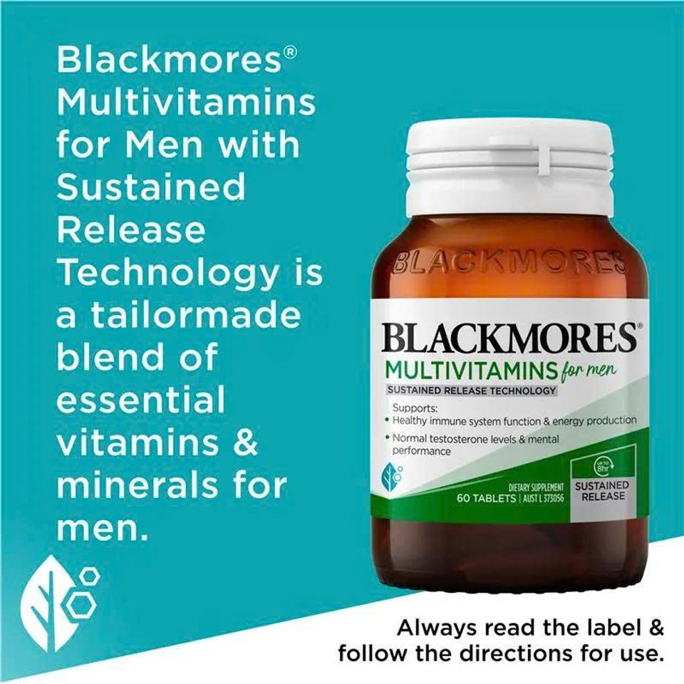 Vitamin tổng hợp cho nam Blackmores - Giải pháp sức khỏe và năng lượng từ Úc, hỗ trợ miễn dịch, tim mạch và chống mệt mỏi.