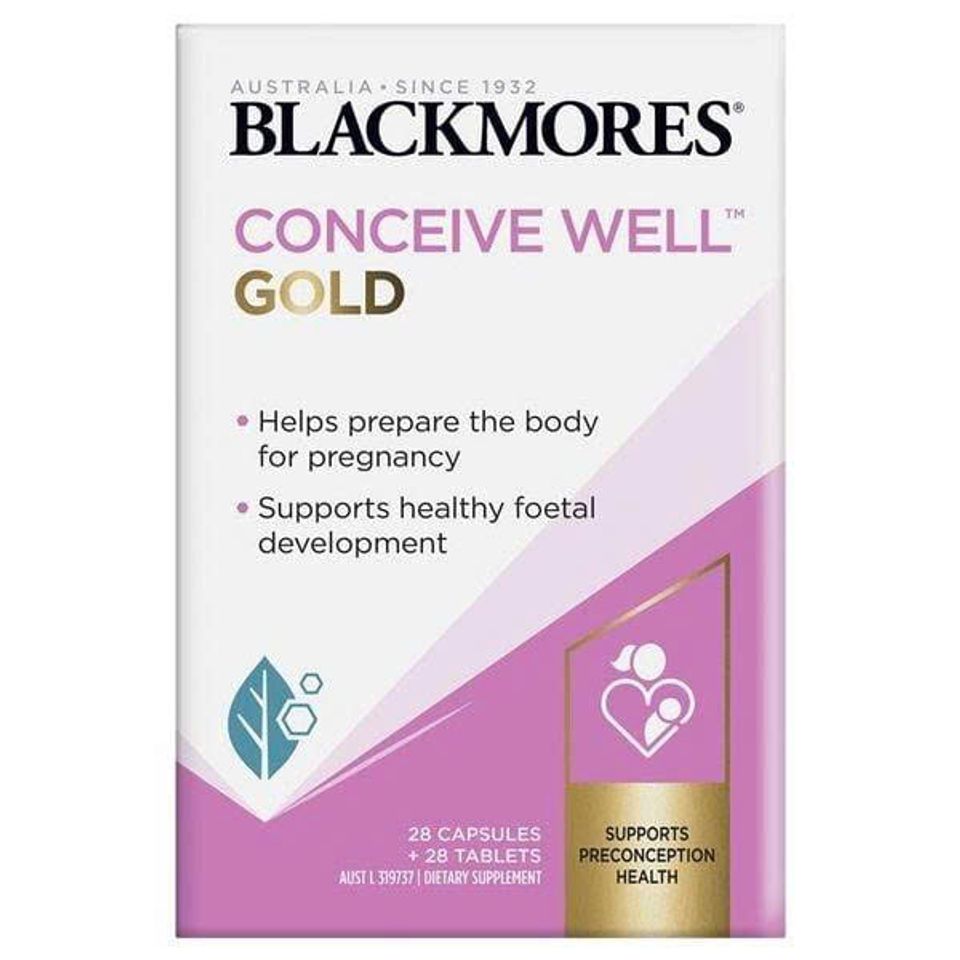 Viên uống bổ trứng Blackmores Conceive Well Gold 56 viên - Tăng cường khả năng thụ thai và sức khỏe sinh sản cho phụ nữ