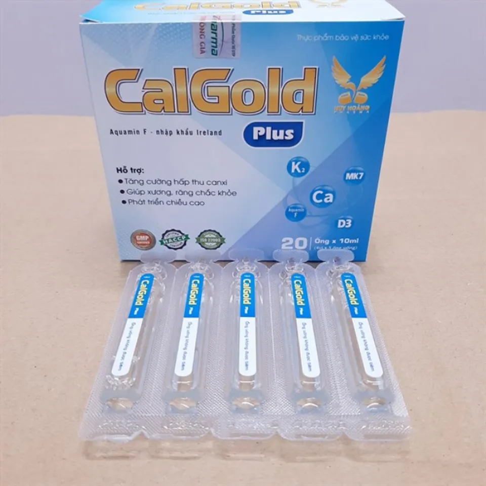 Siro canxi CALGOLD PLUS Hộp 20 ống - Bổ Sung bộ ba D3K2 MK7 tiên tiến ...