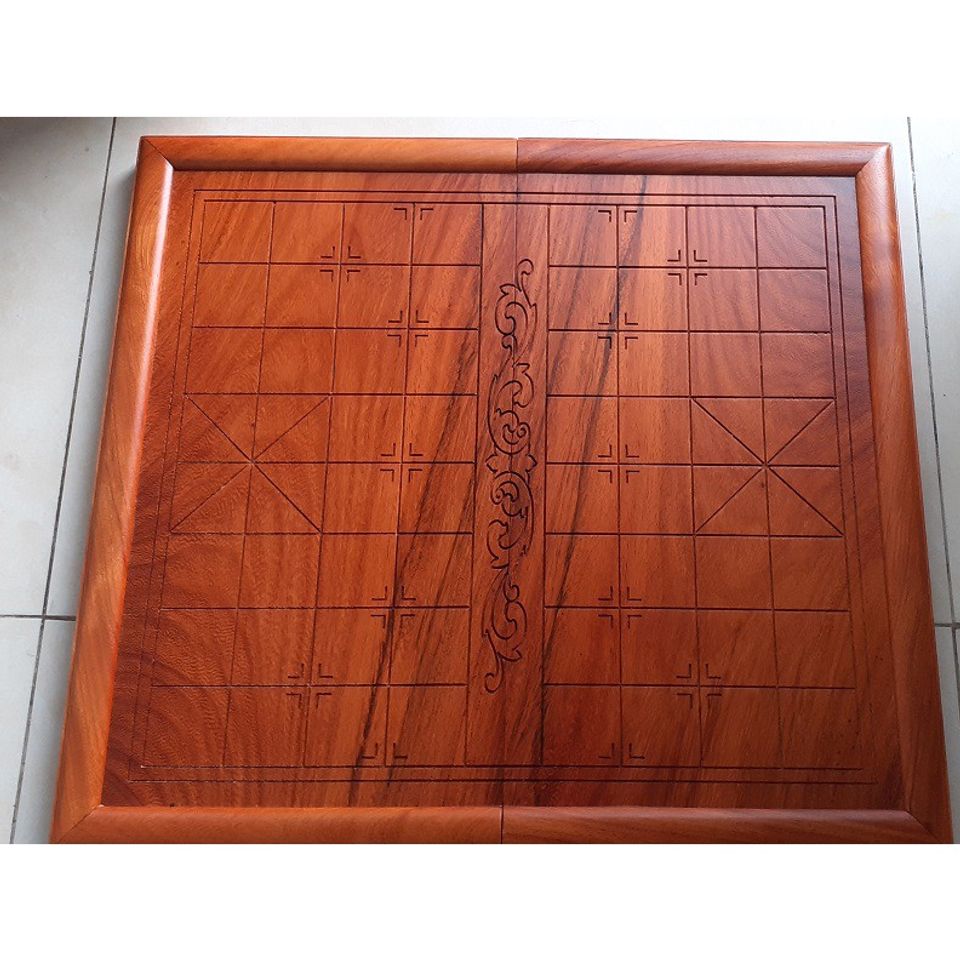 Bàn Cờ Tướng Gỗ Tự Nhiên Gấp Gọn - Đồ Chơi Trẻ Em Kèm Quân Cờ Thủ Công, Quà Tặng Ý Nghĩa cho Người Thân