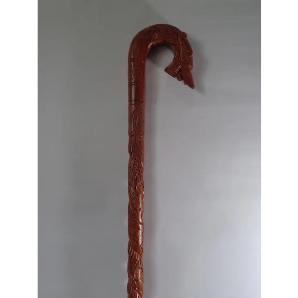 Cây Gậy Batoong Gỗ Hương Chống Trượt - Gậy Đi Bộ Sang Trọng Chạm Khắc ...