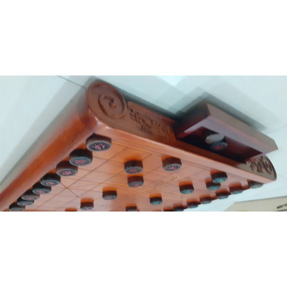 Bàn Cờ Tướng Gỗ Hương Tự Nhiên 60cm - Sang Trọng Có Ngăn Kéo Cuốn Thư, Quà Tặng Ý Nghĩa Cho Bố, Đồng Nghiệp