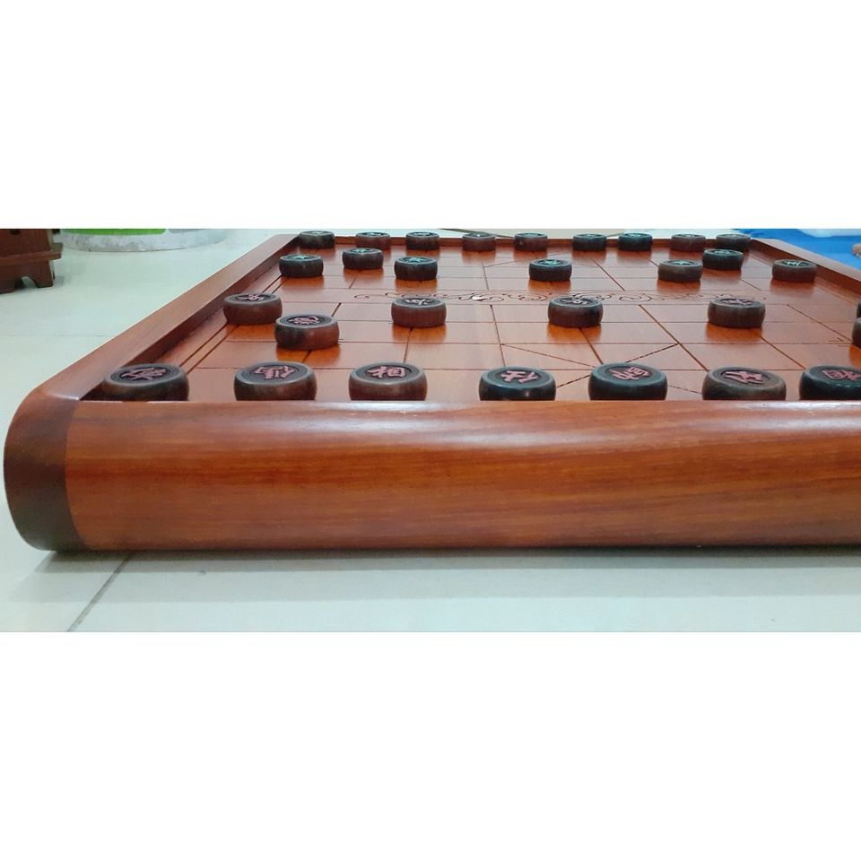 Bàn Cờ Tướng Gỗ Hương Tự Nhiên 60cm - Sang Trọng Có Ngăn Kéo Cuốn Thư, Quà Tặng Ý Nghĩa Cho Bố, Đồng Nghiệp