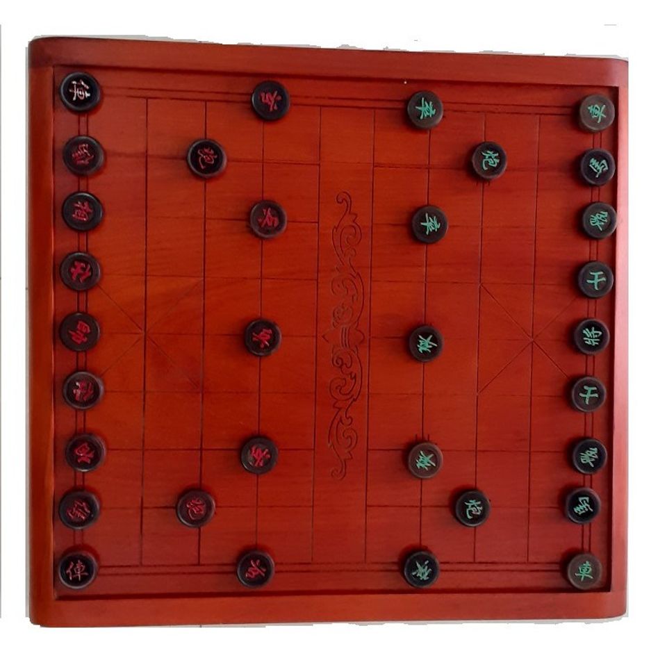 Bàn Cờ Tướng Chân Quỳ Cao Cấp - Bàn Cờ Gỗ Hương Tự Nhiên Với Ngăn Kéo Tiện Lợi - Quà Tặng Sang Trọng Vuaco