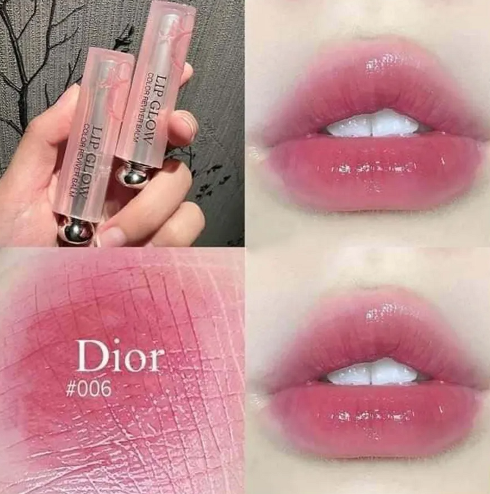 Son Dưỡng Dior Addict Lip Glow Màu 006 Berry - Dưỡng Ẩm Tự Nhiên, Màu Sắc Quyến Rũ, Sản Phẩm Làm Đẹp Cao Cấp, Thiết Kế Sang Trọng